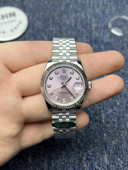 细节决定成败—新款劳力士 ARF日志型系列31mm ARF日志31女款 蚝式日志型 粉盘钻面 女士腕表 商品图1