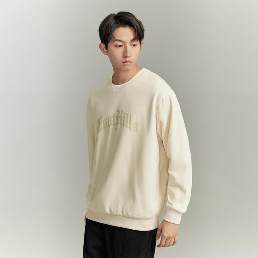 GXG男装秋季时尚字母印花男士休闲宽松圆领长袖卫衣K&C 商品图4