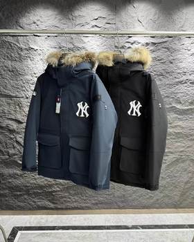 D121527冬季新款情侣款大口袋工装毛领羽绒服