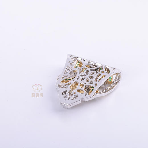 【荣耀】祖母绿夹扣胸针   XZ12403012 商品图2