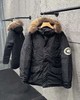 D121540休闲机能工装风纯色毛领连帽中长款滑雪服极地羽绒服男女同款 商品缩略图3