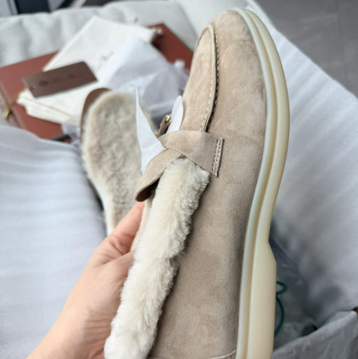 【奕虹心选】温暖松弛“皮草鞋”💕jin口羊反绒！！皮毛一体保暖乐福鞋 商品图5