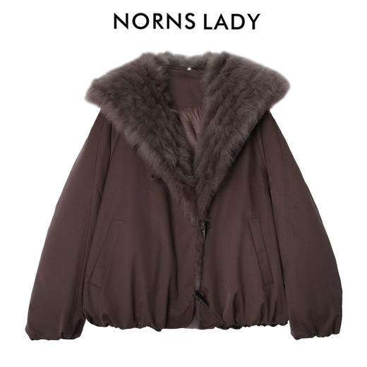 NORNS LADY诺恩 冬季毛领加厚保暖外套时尚皮毛一体 H25WK90977-12.16直播 商品图1