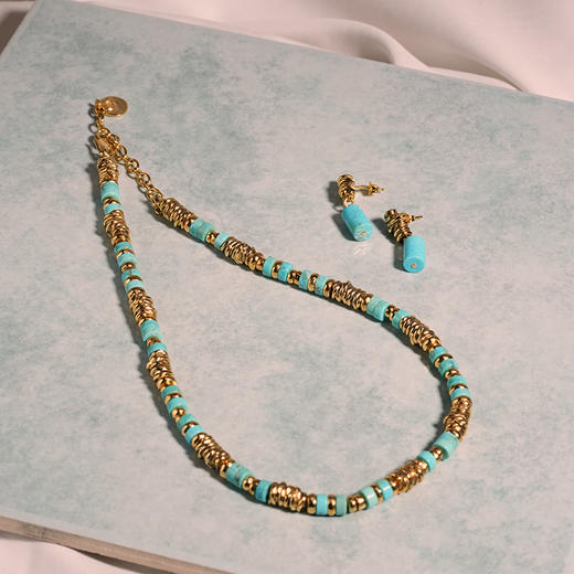 北京仓｜Goossens Paris-Ariane-绿松石 项链［法国设计师］ 商品图4