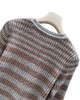 女款提花条纹针织衫毛衣hu020 商品缩略图2