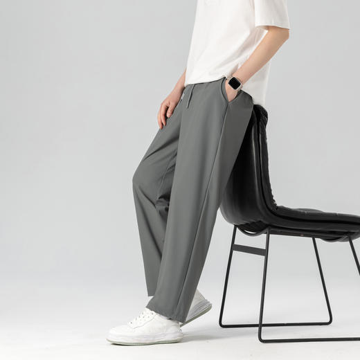 GXG男装【轻薄透气】夏季时尚百搭男款运动风休闲直筒长裤K&C 商品图9