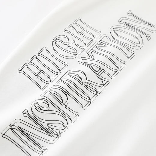 【GXG男装】秋季时尚字母印花男款休闲百搭圆领长袖卫衣K&C 商品图5