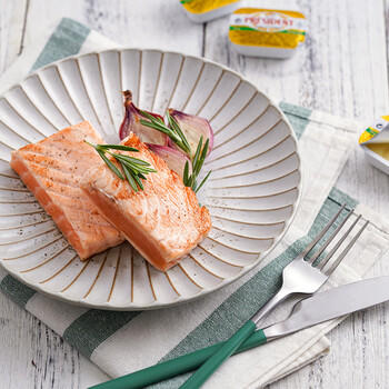 总统（President）法国进口咸味份装黄油10g*36粒一盒面包烘焙 商品图0