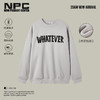 NPC潮牌胸前英文字母LOGO印花圆领卫衣加绒加厚阔版情侣NP39ST37 商品缩略图0