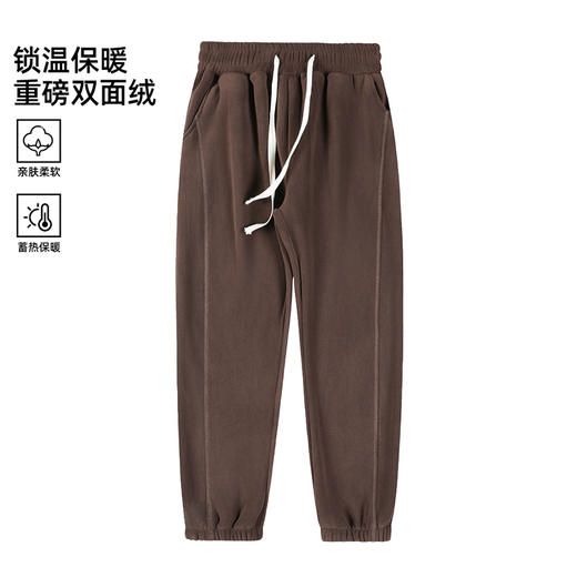 新热卖！ 诗班雅【奥利绒复合北极绒休闲裤】双面绒 男女同款 加厚保暖 束脚  防寒保暖 4色可选 SBY-XRB2525R 商品图8