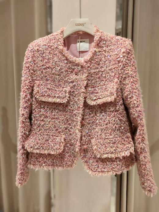 【门店同款】ENJOY冬季“暖冬软糖”薄藤粉小香加棉外套 167751324 商品图0