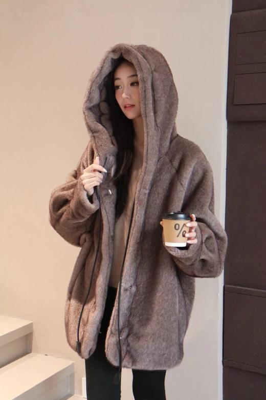 【稀有欧貂绒外套】水貂毛质感高级又贵气，大版型不挑身材不挑体型WD 商品图3