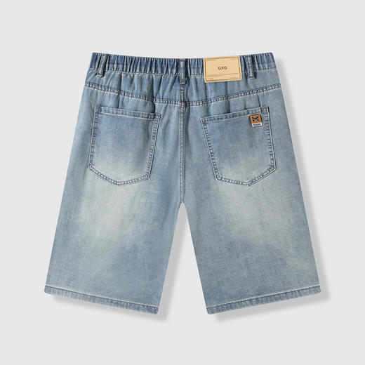 GXG男装【莱赛尔】25夏季舒适松紧腰牛仔休闲男式五分短裤K&C 商品图9