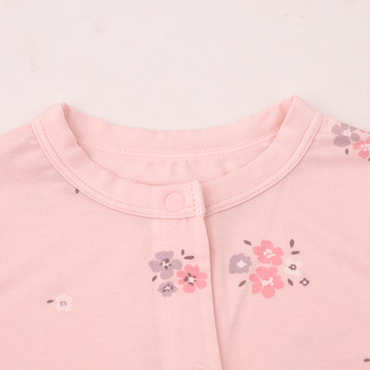 棉果果春季新品女宝满印柔软舒适莫代尔对开连体衣M121722426006 商品图3