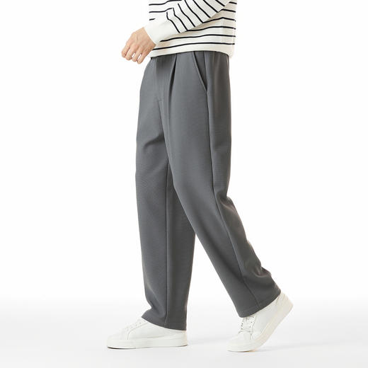 GXG男装【防风耐磨】秋冬弹力松紧舒适百搭通勤直筒男式休闲裤K&C 商品图6