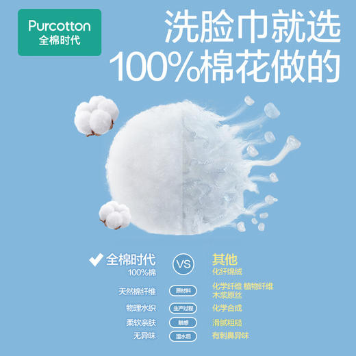 全棉时代-2023全棉柔巾200mm*200mm,80片/包  6包装 商品图3