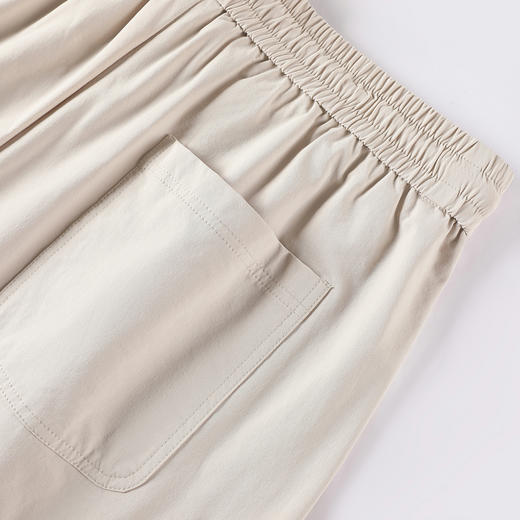 GXG男装【侧缝拼接】25夏季时尚抽绳弹力松紧腰男式直筒休闲裤K&C 商品图9