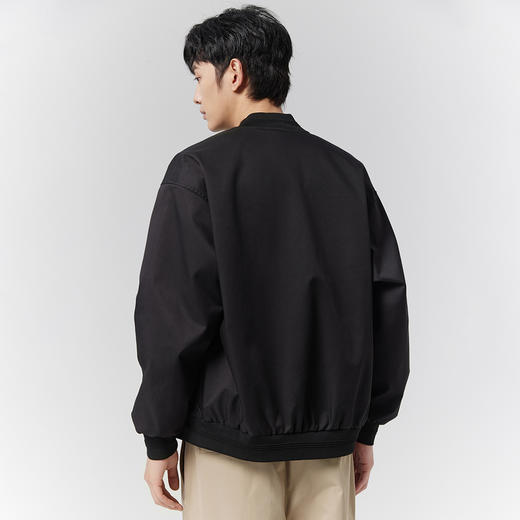 GXG男装【结构分割】25春季时尚潮流运动休闲棒球领男式短款夹克K&C 商品图5