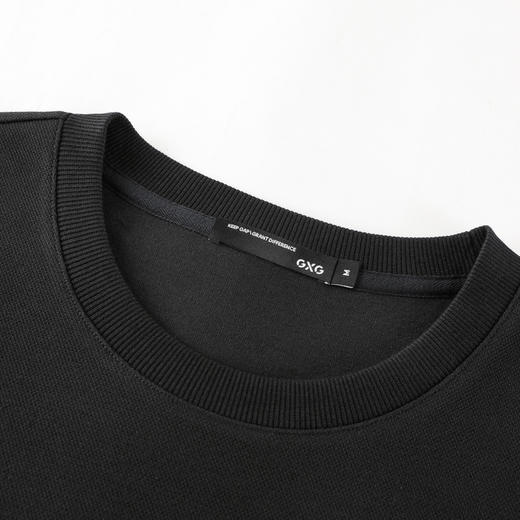 GXG男装【集合款】2025秋季简约字母男士休闲圆领长袖卫衣 商品图10