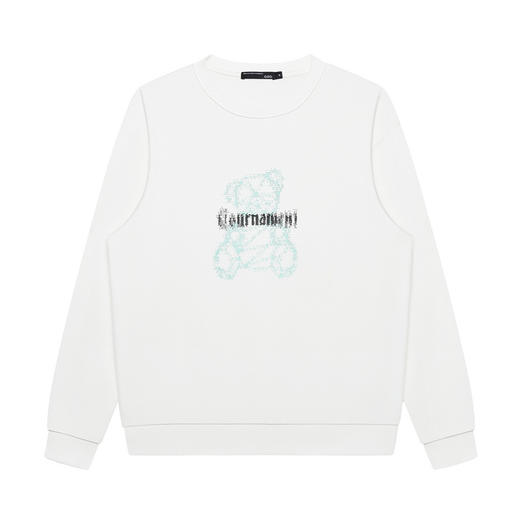 GXG男装【像素熊】25春季卡通图案情侣款舒适纯棉休闲圆领卫衣K&C 商品图6