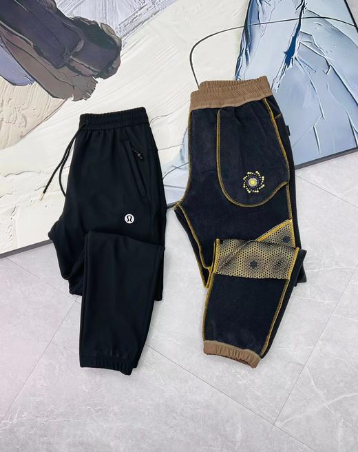 D121596加厚奥利绒防风保暖黑金沸腾软壳加绒裤 商品图4