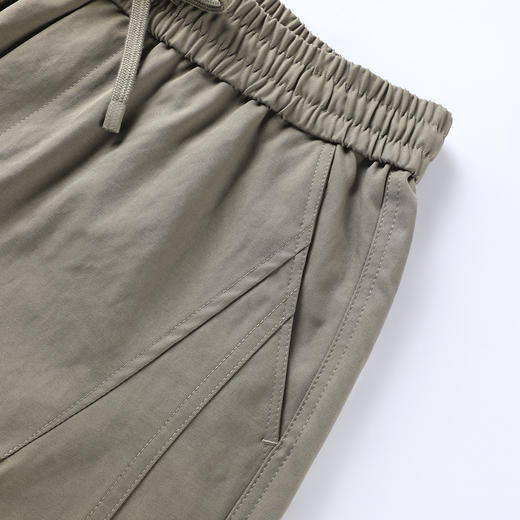 GXG男装25秋季时尚松紧腰系绳休闲裤宽松舒适日常通勤男式直筒裤K&C 商品图9