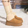 西遇厚底雪地靴女冬季新款小个子毛毛靴加绒保暖增高短靴V2457346 商品缩略图1