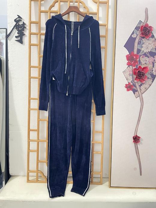 「断码清仓」弹力针织连帽两件套运动装 M码 ZFYY228 商品图0
