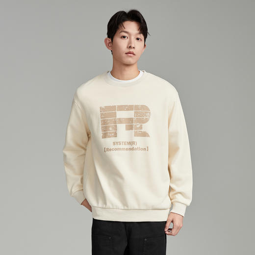 GXG男装秋季时尚潮流字母男士圆领百搭长袖卫衣K&C 商品图3