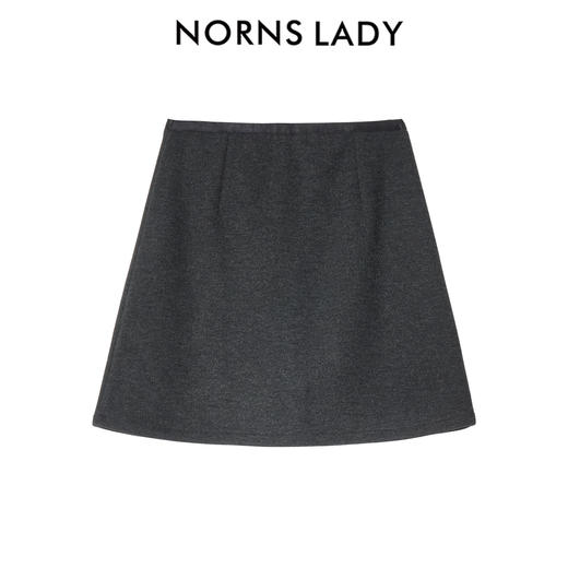 NORNS LADY诺恩 高腰A字半身裙百搭通勤休闲百褶裙 T25QK83912 商品图3