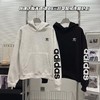 D121599冬季新款高版字母刺绣贴布男女同款加绒连帽卫衣 商品缩略图0