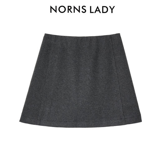NORNS LADY诺恩 高腰A字半身裙百搭通勤休闲百褶裙 T25QK83913 商品图1