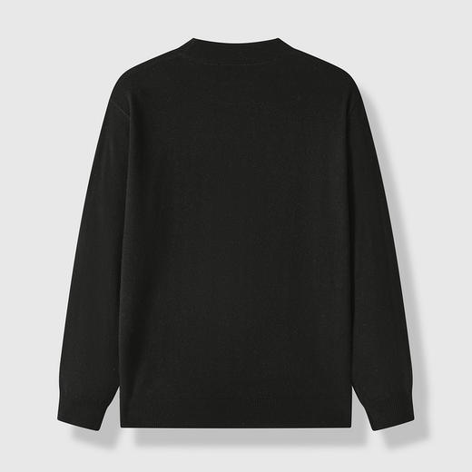 GXG男装【100%绵羊毛】冬季简约保暖圆领羊毛衫男士毛衣针织衫K&C 商品图3