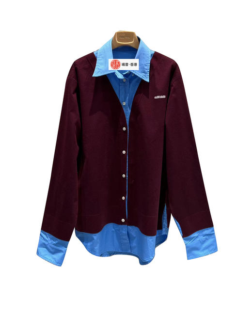 女款假两件拼接针织衫开衫ho017 商品图0