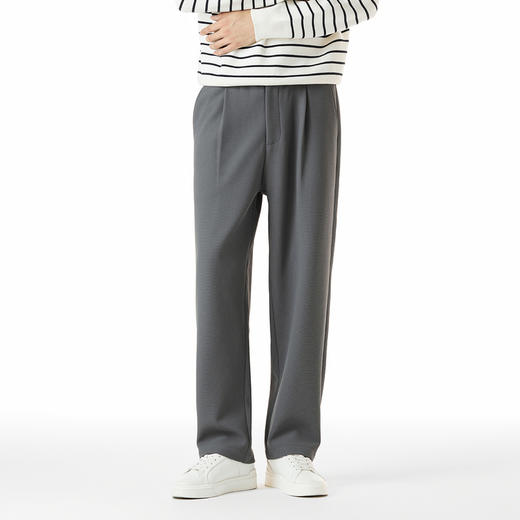 GXG男装【防风耐磨】秋冬弹力松紧舒适百搭通勤直筒男式休闲裤K&C 商品图4