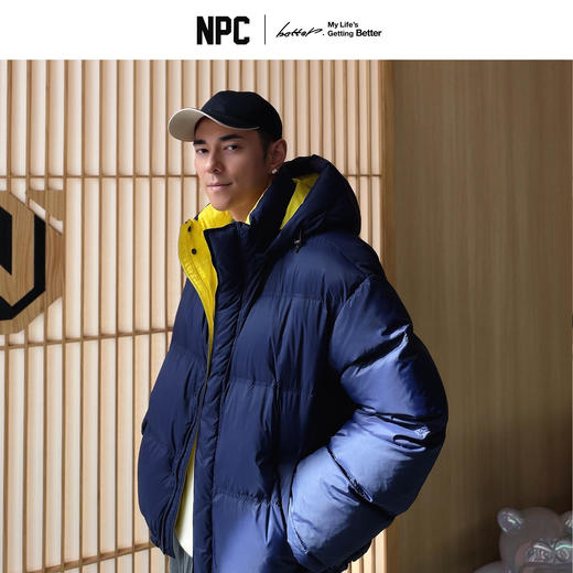NPC预约李老板直播间撞色90%鹅绒服连帽升级小泡芙2.0冬NP5BDJ16 商品图0