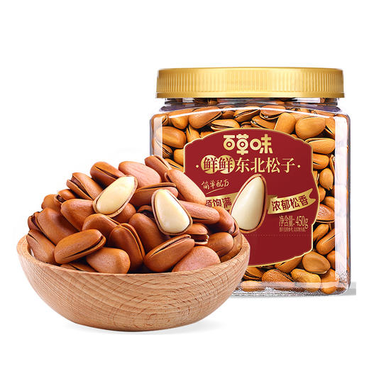 【百草味】鲜鲜东北松子450g（罐装）（1150等级）-DY 商品图4