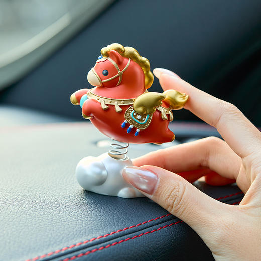 【故宫摆件】跃马送福车载摇头摆件文创马年吉祥物本命年新年礼物 商品图3