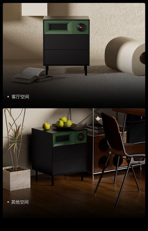 MORRORART S1床头边柜舒眠蓝牙音箱 床头柜家用卧室音响 指纹识别抽屉 手机无线充电智能家居 生日礼物 商品图7