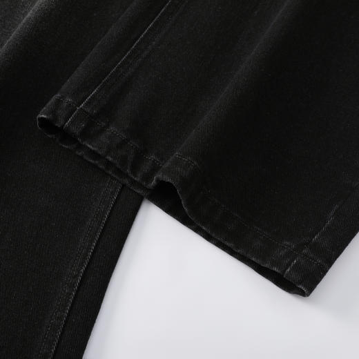 GXG男装25秋季日常通勤简约白色复古水洗直筒休闲男式牛仔长裤K&C 商品图10