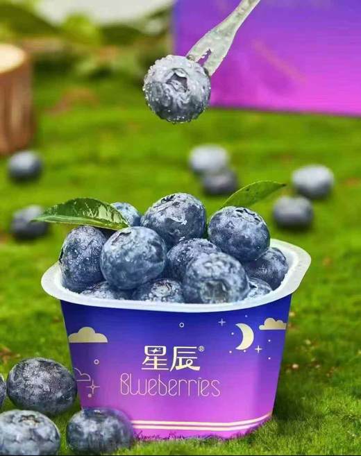 星辰杯蓝莓，香甜，果粉足，富含花青素，改善视力，汁多味美，个人口感问题不退换 商品图2