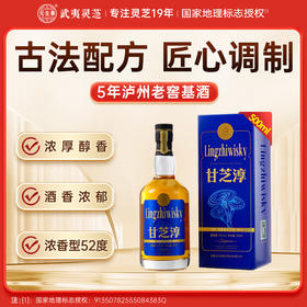 元生泰 甘芝淳灵芝酒500ml  52度浓香型白酒