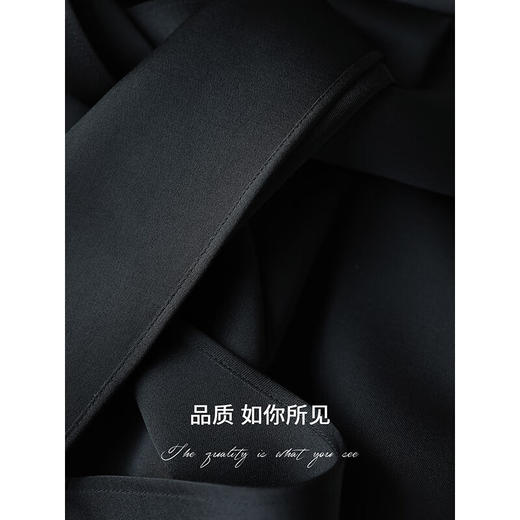 COCOBELLA气质通勤仿醋酸收腰连衣裙女绑带遮胯背心裙FR0066 商品图3