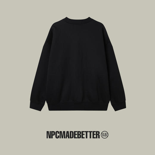 NPC潮牌CC系列精致小胡萝卜刺绣开衫卫衣简约廓形休闲CC3AST24 商品图1