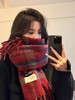 【YW】无忧购“礼物季”高级感新年圣诞复古格子流苏围巾女韩版秋冬保暖氛围感软糯披肩围脖W8416（截单后3-5天发货) 商品缩略图4