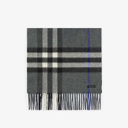 BURBERRY 巴宝莉 男士格纹羊绒围巾 格子 8112642 C3384 商品图1
