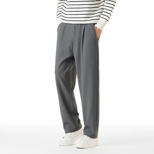 GXG男装【防风耐磨】秋冬弹力松紧舒适百搭通勤直筒男式休闲裤K&C 商品图5