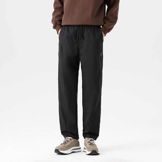 GXG男装25秋季时尚松紧腰系绳休闲裤宽松舒适日常通勤男式直筒裤K&C 商品图1