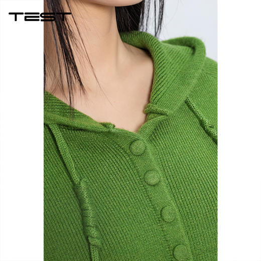 冬上新韩版连帽宽松显瘦开衫1254154 商品图2