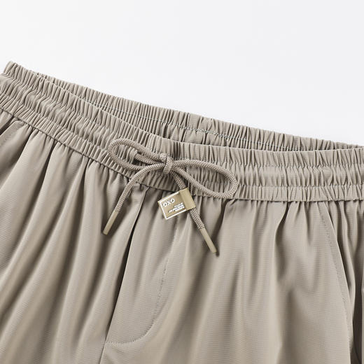 GXG男装25夏季时尚松紧腰系绳轻薄透气运动休闲男式直筒长裤K&C 商品图6